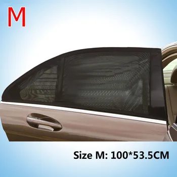 

2Pcs Car Side Window Cover Sunshade Curtain UV Protection Shield Visor Mesh Solar Mosquito Dust Protection NJ88