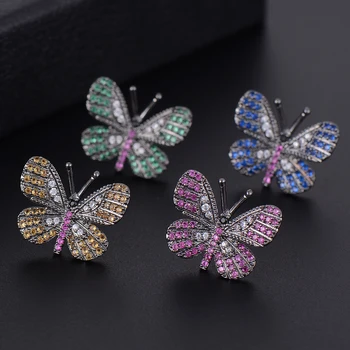 GODKI 14mm Elegant Butterfly Insect Full Cubic Zirconia Women Engagement Wedding Mother's Day Gift Earring Jewelry
GODKI 14mm Elegant Butterfly Insect Full Cubic Zirconia Women Engagement Wedding Mother's Day Gift Earring Jewelry