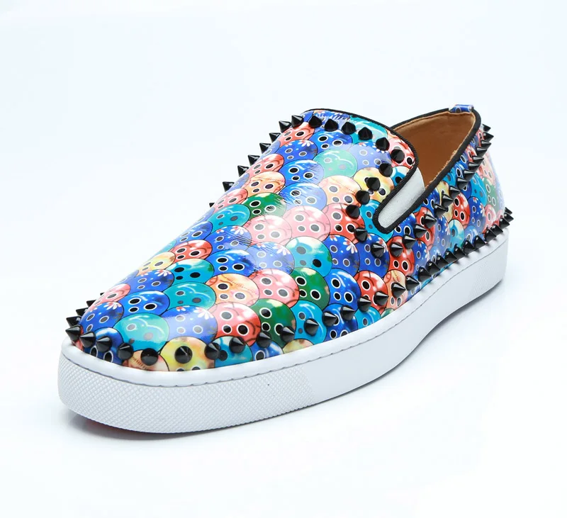 Mocassin homme spring autumn thick bottom slip on causal blue spiked loafers studded formal dress print leather sneakers
Mocassin homme spring autumn thick bottom slip on causal blue spiked loafers studded formal dress print leather sneakers