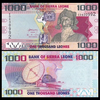 LOT 1/5/10 Pcs, Sierra Leone 1000 Leones, 2013, P-30b, UNC, Original, Africa, Collectibles
LOT 1/5/10 Pcs, Sierra Leone 1000 Leones, 2013, P-30b, UNC, Original, Africa, Collectibles