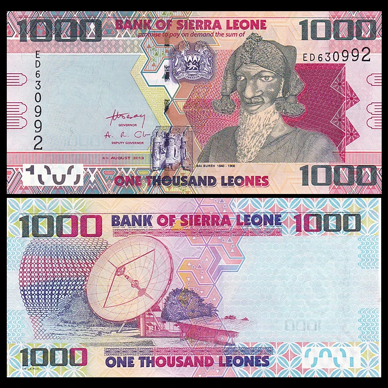 LOT 1/5/10 Pcs, Sierra Leone 1000 Leones, 2013, P-30b, UNC, Uncirculated, Original, Banknotes, Africa, Collectibles, Gift
LOT 1/5/10 Pcs, Sierra Leone 1000 Leones, 2013, P-30b, UNC, Uncirculated, Original, Banknotes, Africa, Collectibles, Gift