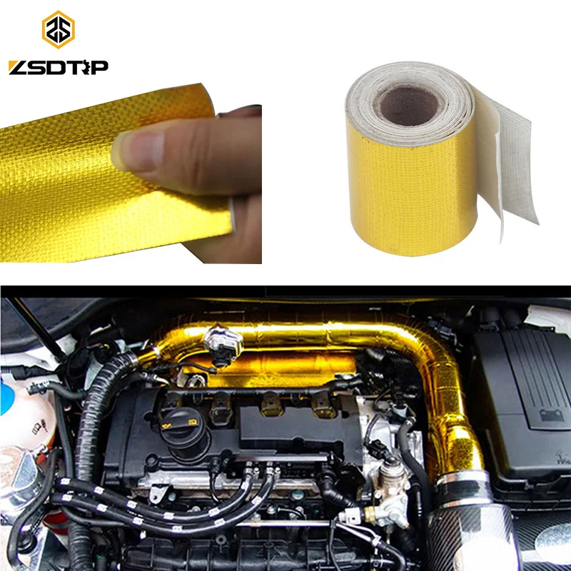 ZSDTRP 5M/10M/15M Exhaust Pipe Aluminum Foil High Temperature Wrap Tape Reflective Heat Shield Moto Car Intake Intercooler
ZSDTRP 5M/10M/15M Exhaust Pipe Aluminum Foil High Temperature Wrap Tape Reflective Heat Shield Moto Car Intake Intercooler