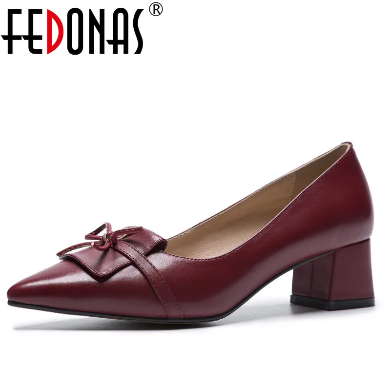 FEDONAS Womens High Heels Genuine Leather Pumps Sexy Ladies Bowtie Wedding Party Shoes Woman Sweet Prom Female Office Pumps
FEDONAS Womens High Heels Genuine Leather Pumps Sexy Ladies Bowtie Wedding Party Shoes Woman Sweet Prom Female Office Pumps