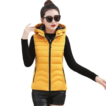 New Fashion Autumn And Winter Vest With Hooded Women's Short Vest Jacket Sleeveless Down Cotton Slim Waistcoat Plus Size D233
New Fashion Autumn And Winter Vest With Hooded Women's Short Vest Jacket Sleeveless Down Cotton Slim Waistcoat Plus Size D233
