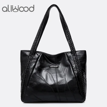 aliwood Genuine Sheepskin Leather Women's bags Large Capacity Trendy Shopping Handbag Simple Female Shoulder Bags Bolsa Feminina
aliwood Genuine Sheepskin Leather Women's bags Large Capacity Trendy Shopping Handbag Simple Female Shoulder Bags Bolsa Feminina