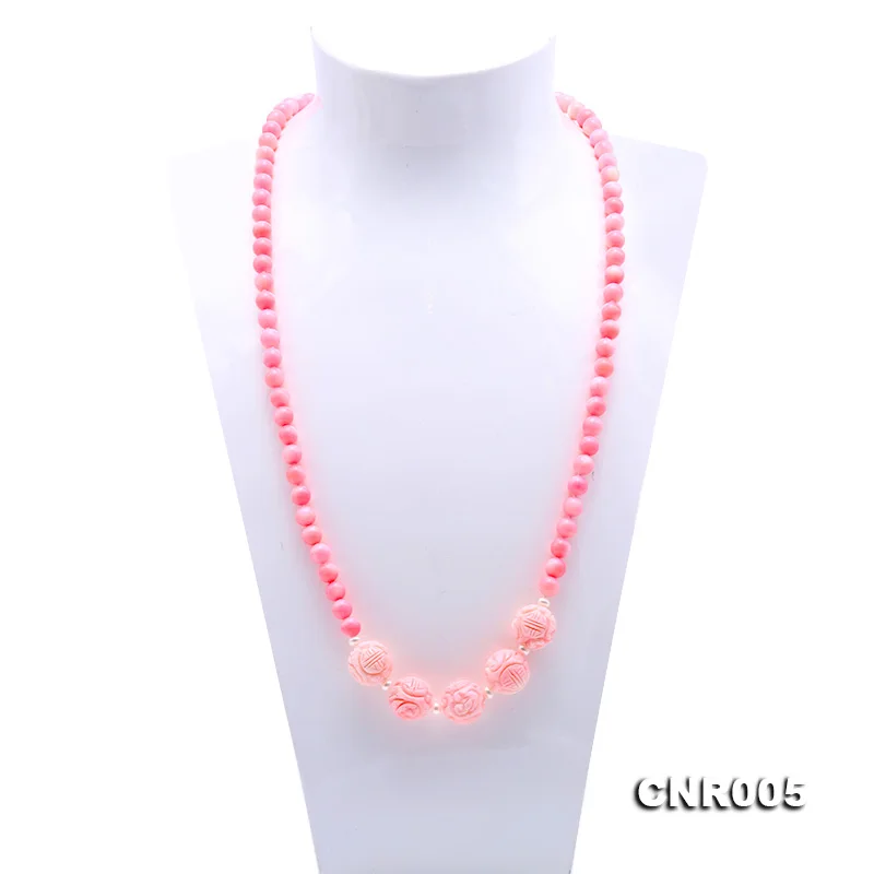 JYX Beautiful 7.5mm Pink Round Nature Coral Long Necklace Elegant Gemstone Women Mother's Jewelry 38" Handmade Gift
JYX Beautiful 7.5mm Pink Round Nature Coral Long Necklace Elegant Gemstone Women Mother's Jewelry 38" Handmade Gift