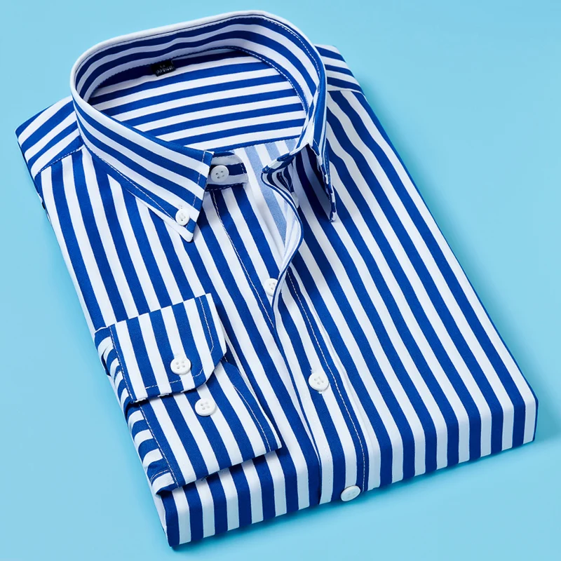 WIPU Shirt Men 2018 New Striped Long Sleeves Mens Dress Shirts Camisa Masculina Spring Summer Brand Casual Male Shirt Tops 5XL
WIPU Shirt Men 2018 New Striped Long Sleeves Mens Dress Shirts Camisa Masculina Spring Summer Brand Casual Male Shirt Tops 5XL
