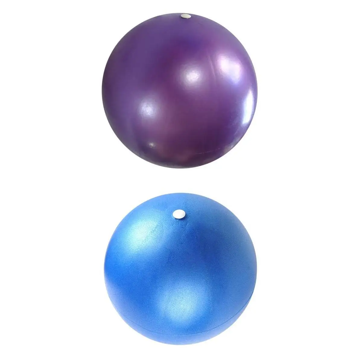 2Pcs Heavy Duty 25cm / 9.84 inch PVC Fitness Yoga Ball Smooth Balancing Training Gym Workout Equipment Sports for Body Building