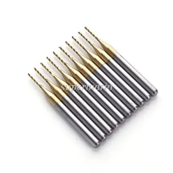 10pcs Titanium Coated 0.05" 1.2mm Carbide Engraving Bit CNC/PCB Machinery Rotary Burr
10pcs Titanium Coated 0.05" 1.2mm Carbide Engraving Bit CNC/PCB Machinery Rotary Burr