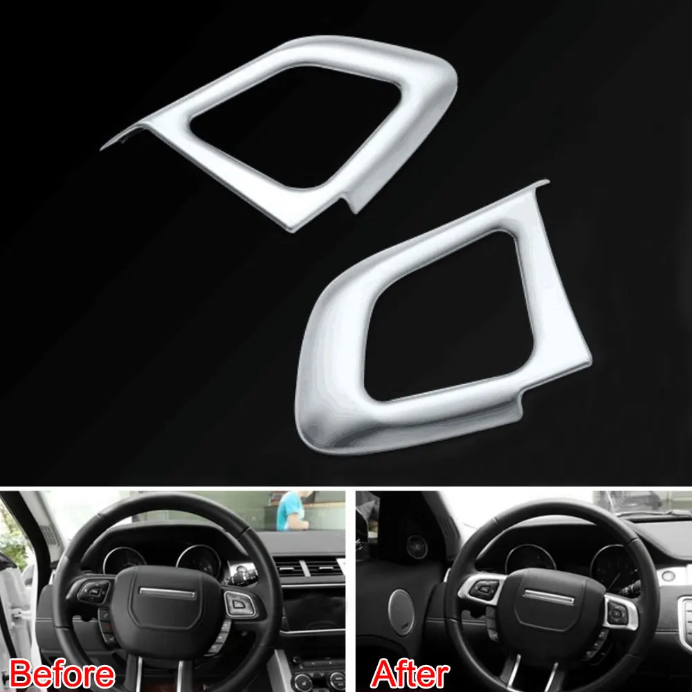 2pcs/pair ABS Steering Wheel Button Frame Cover Trim Insert Garnished Bezel For 2012-2016 Range Rover Evoque Car Styling
2pcs/pair ABS Steering Wheel Button Frame Cover Trim Insert Garnished Bezel For 2012-2016 Range Rover Evoque Car Styling