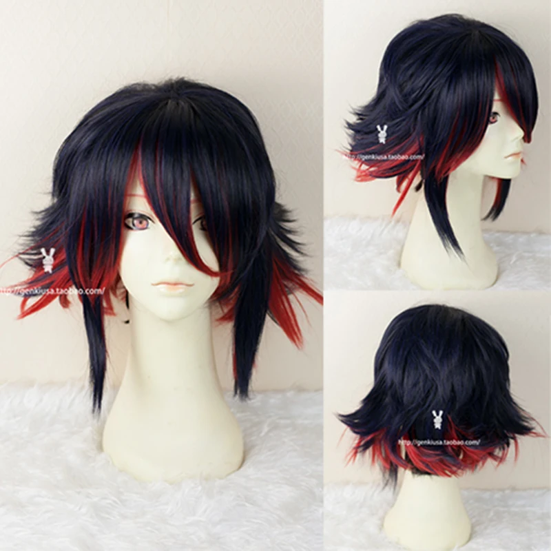 Anime KILL la KILL Matoi Ryuko Short Blue And Red Heat Resistant Hair Cosplay Costume Wig + Free Wig Cap
Anime KILL la KILL Matoi Ryuko Short Blue And Red Heat Resistant Hair Cosplay Costume Wig + Free Wig Cap