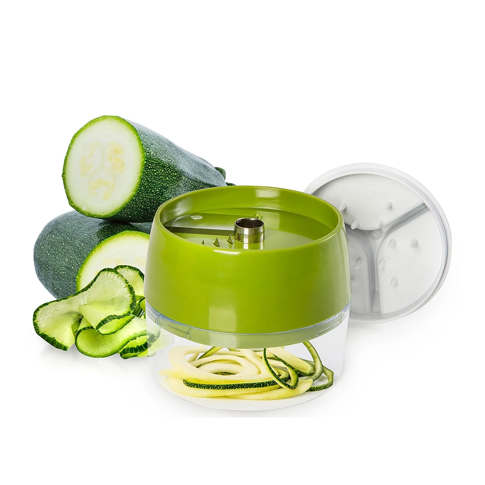 Mini Vegetable Cutter Spiral Slicer Handheld Mandoline Kitchen Gadgets Accessories Food Chopper Graters Mincer with 3 Blades
Mini Vegetable Cutter Spiral Slicer Handheld Mandoline Kitchen Gadgets Accessories Food Chopper Graters Mincer with 3 Blades