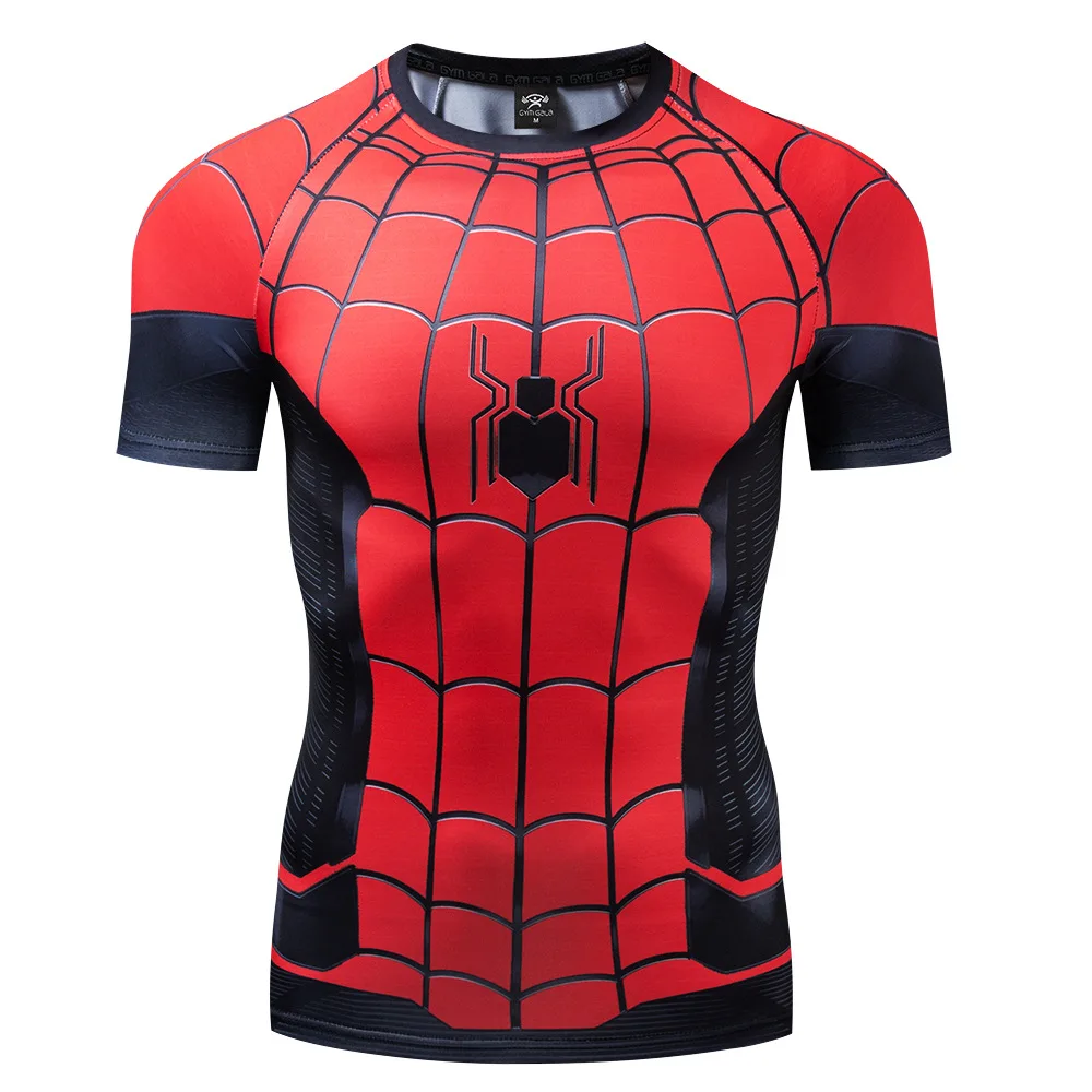 Spiderman 3D t shirts Men Compression Short Sleeve T-shirts Superhero Quick Dry Tops Bodybuilding Fitness Tshirts Tees
Spiderman 3D t shirts Men Compression Short Sleeve T-shirts Superhero Quick Dry Tops Bodybuilding Fitness Tshirts Tees