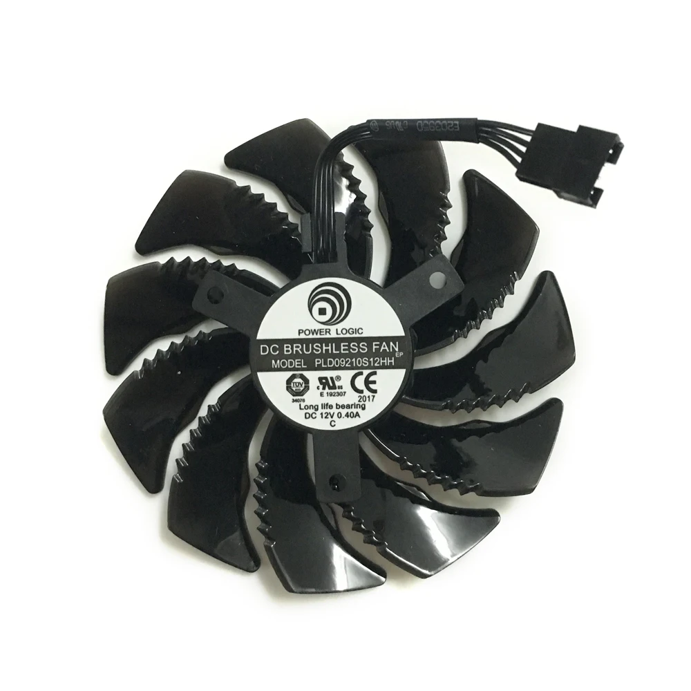 Вентилятор для графической карты PLD09210S12HH охладитель GIGABYTE GV-N1060D5/N1050WF2OC/N105TWF2OC/N105TG1