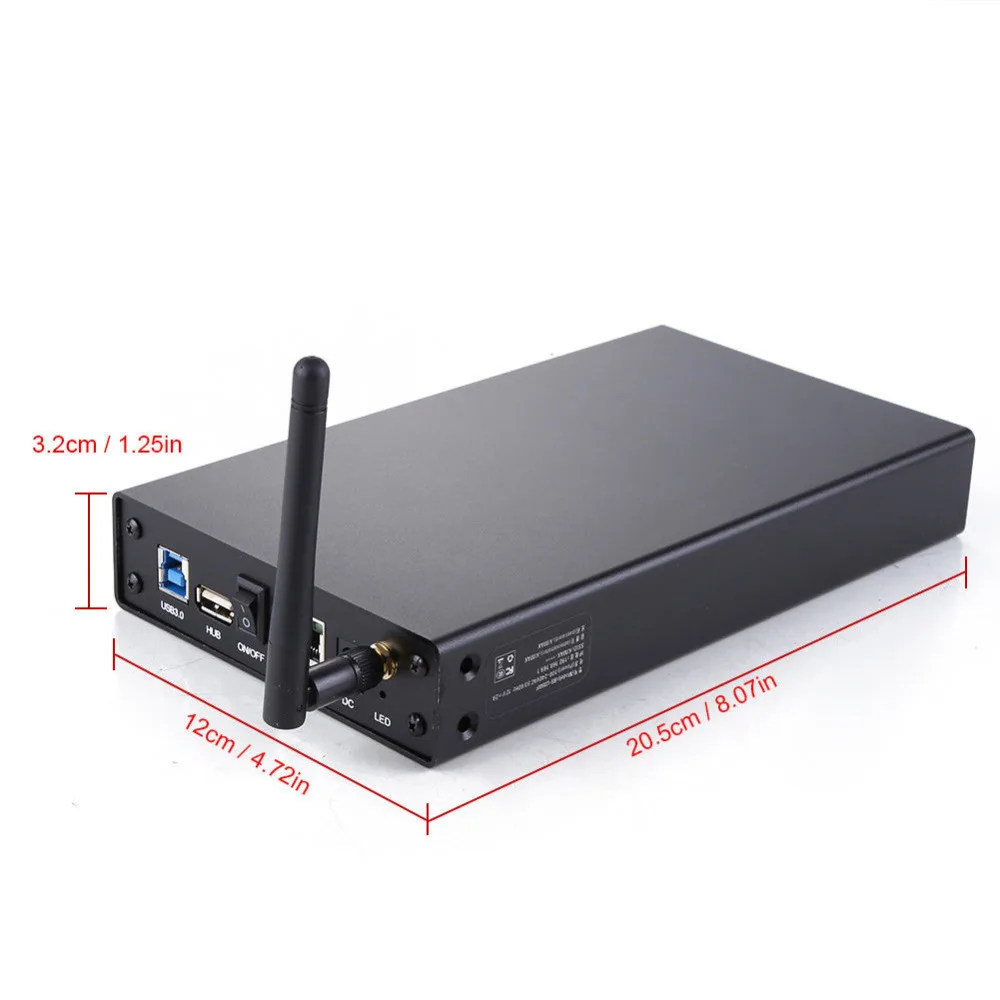 3 5 &quotSATA HDD корпус жесткий диск случае Беспроводной ретранслятор Wi Fi хранения USB3.0
