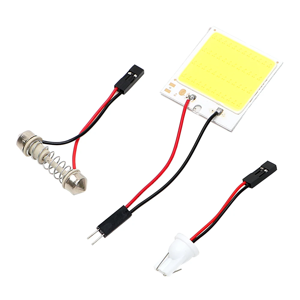 Car Dome Trunk Light High Quality Reading Light 12V T10 48SMD LED Chip COB Car Styling Auto Interior Light Source Panel Lamp
Car Dome Trunk Light High Quality Reading Light 12V T10 48SMD LED Chip COB Car Styling Auto Interior Light Source Panel Lamp