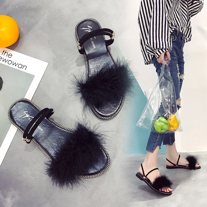 New Fur Women Real Fox Fur Slides Home Furry Flat Sandals Female Cute Fluffy House Shoes Woman Brand Luxury 2019
New Fur Women Real Fox Fur Slides Home Furry Flat Sandals Female Cute Fluffy House Shoes Woman Brand Luxury 2019