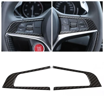 2pcs Car Carbon Fiber Texture Steering Wheel Button Trim Frame Cover for Alfa Romeo Giulia 2016 2017 2018 only LHD
2pcs Car Carbon Fiber Texture Steering Wheel Button Trim Frame Cover for Alfa Romeo Giulia 2016 2017 2018 only LHD