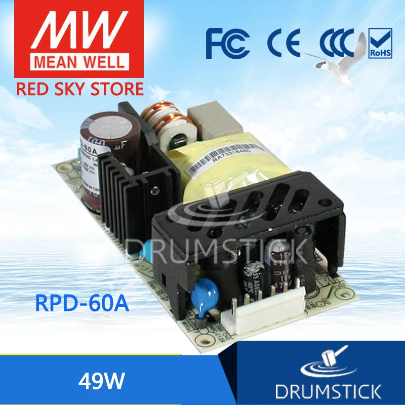 MEAN WELL RPD-60A meanwell RPD-60 49W Dual Output Medical Type Switching Power Supply
MEAN WELL RPD-60A meanwell RPD-60 49W Dual Output Medical Type Switching Power Supply