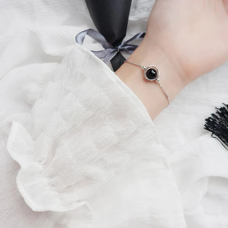 Fashion Round Shape Black Agate Bracelet Ladies Lucky Charm 100% 925 Silver Bracelet for Girls Women Party Jewelry DMZ06220 
Fashion Round Shape Black Agate Bracelet Ladies Lucky Charm 100% 925 Silver Bracelet for Girls Women Party Jewelry DMZ06220