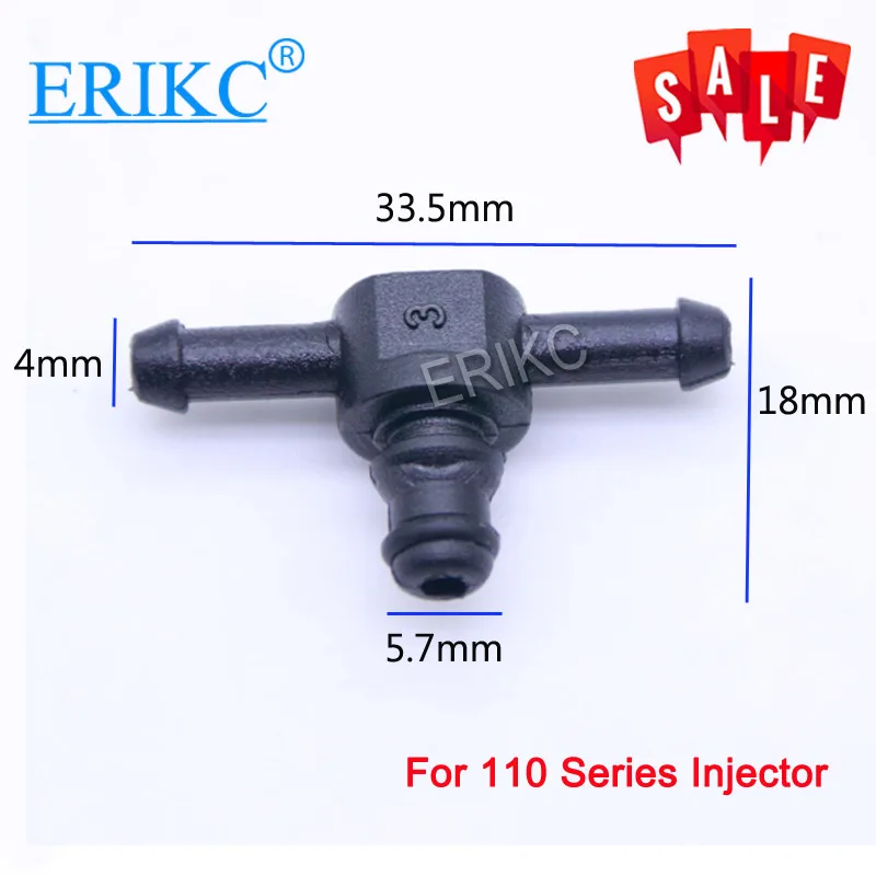 ERIKC Common Rail Diesel Injector Return Oil Backflow Pipe Connector T Type Plastic Tee Joint Fitting for 0445 110 Injection
ERIKC Common Rail Diesel Injector Return Oil Backflow Pipe Connector T Type Plastic Tee Joint Fitting for 0445 110 Injection