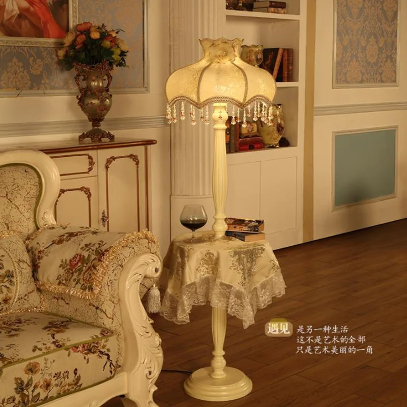 European style Floor Lamps Living Room Floor Lamps Bedroom wood Lights Beauty Salon Cloth Art Standing Lamps with remote control
European style Floor Lamps Living Room Floor Lamps Bedroom wood Lights Beauty Salon Cloth Art Standing Lamps with remote control