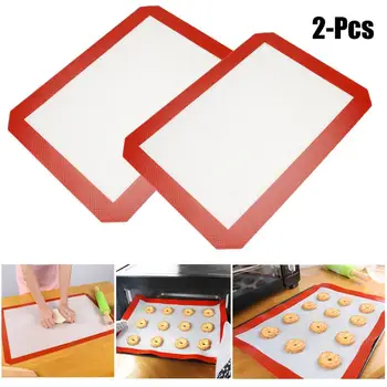 2pcs Non-Stick Silicone Macaron Baking Mat Pad Sheet Baking Pastry Tools Rolling Dough Mat Large Size For Cake Cookie Bread
2pcs Non-Stick Silicone Macaron Baking Mat Pad Sheet Baking Pastry Tools Rolling Dough Mat Large Size For Cake Cookie Bread