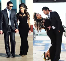 Black Lace Myriam Fares Dress High Neck Long Sleeve Saudi Arabic Evening Dress Long Duabi Prom Dresses 2016 Vestido De Festa
Black Lace Myriam Fares Dress High Neck Long Sleeve Saudi Arabic Evening Dress Long Duabi Prom Dresses 2016 Vestido De Festa
