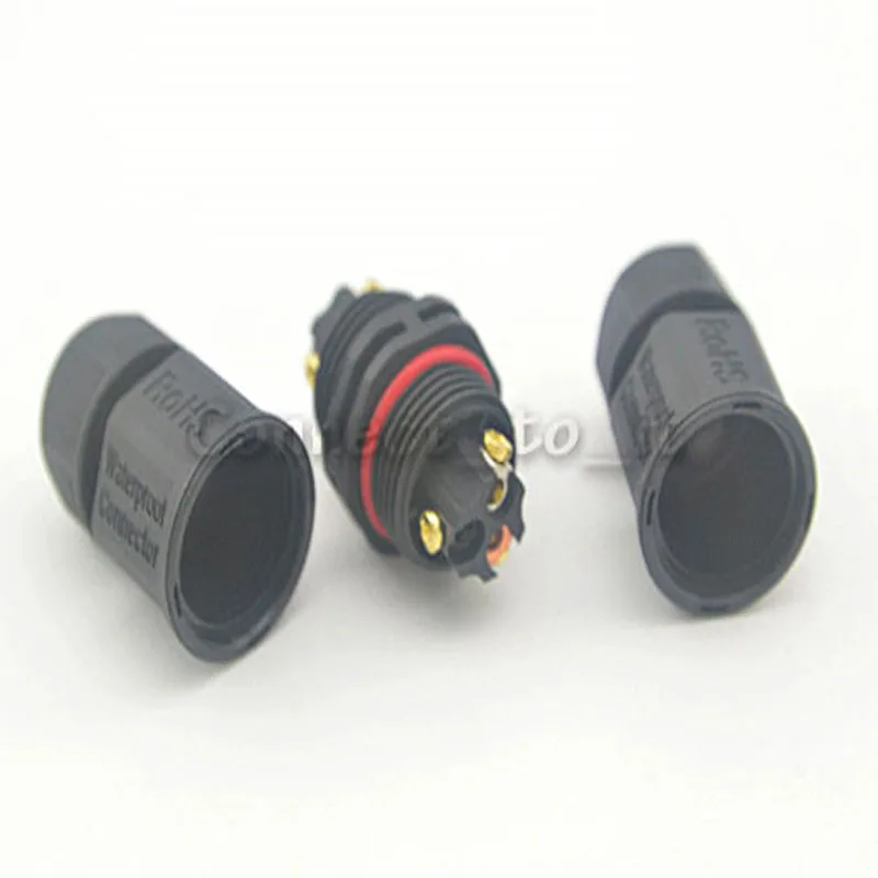 

20A 500V Electrical 2 Pin Screw and Soldering Pins Butt Type Led Light Lamp Waterproof Connector Wire Contacts Adapter