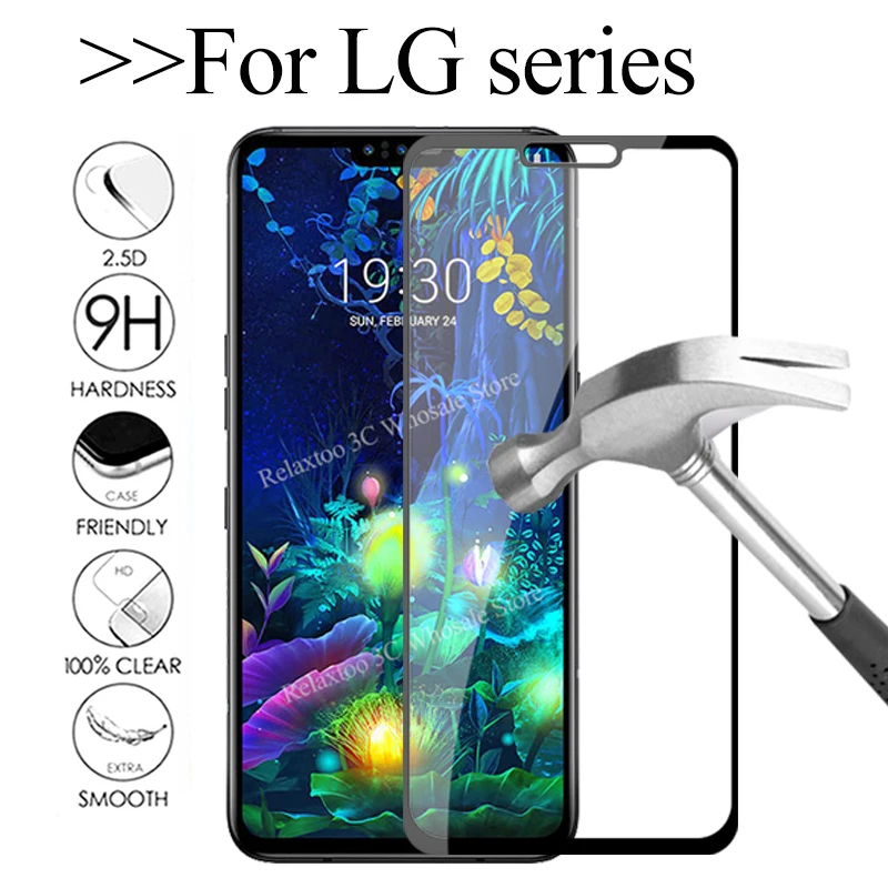 

Tempered glass For LG v50 screen protector For LG g8 g6 g7 v30 k40 k50 protective glas on G 8 7 6 k 40 V 50 30 lgv50 safety Film