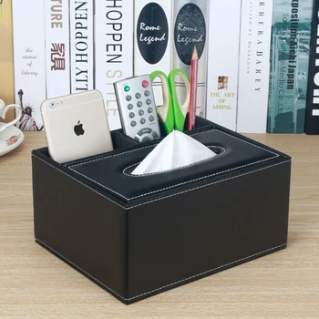 Multifunction wooden+PU leather tissue case black color cosmetic storage box for home decoration organizer for cosmetics SNH008D
Multifunction wooden+PU leather tissue case black color cosmetic storage box for home decoration organizer for cosmetics SNH008D
