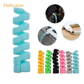 Spiral Cable protector Data Line Silicone Bobbin winder Protective For iphone Samsung Android USB Charging earphone Case Cover
Spiral Cable protector Data Line Silicone Bobbin winder Protective For iphone Samsung Android USB Charging earphone Case Cover
