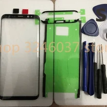 Verre de remplacement pour Samsung Galaxy S8 S9 edge note 8 9 S10 S10e plus, Original, verre d'écran LCD + autocollant + outils=