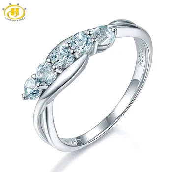 Hutang Natural Aquamarine Gemstone Ring Genuine Pure 925 Sterling Silver Rings Fine Elegant Classic Jewelry for Women Gift New
Hutang Natural Aquamarine Gemstone Ring Genuine Pure 925 Sterling Silver Rings Fine Elegant Classic Jewelry for Women Gift New