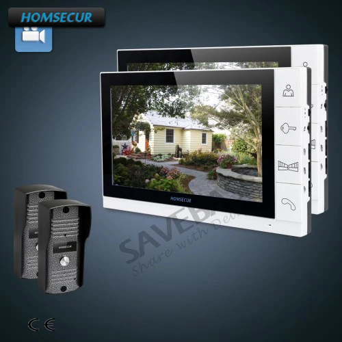 HOMSECUR 9" Hand-free Wired Video Door Entry Phone Call System+White Monitor for Apartment
HOMSECUR 9" Hand-free Wired Video Door Entry Phone Call System+White Monitor for Apartment