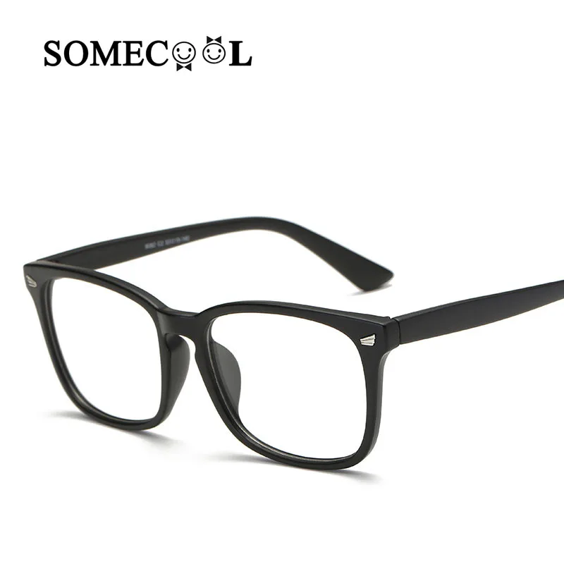 

SomeCool Zonnebril Dames Rivet fashion Women&men optical glasses clear lens eyeglasses Oculos de grau feminino metal Rivets n550