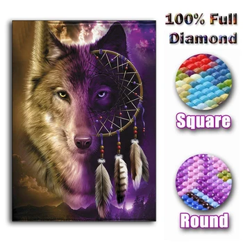 DIY 3D Diamond Embroidery,Cross Stitch,Painting"Wolf Dream catcher",Full Square&Round Diamond Painting,Home Decor Art gift
DIY 3D Diamond Embroidery,Cross Stitch,Painting"Wolf Dream catcher",Full Square&Round Diamond Painting,Home Decor Art gift