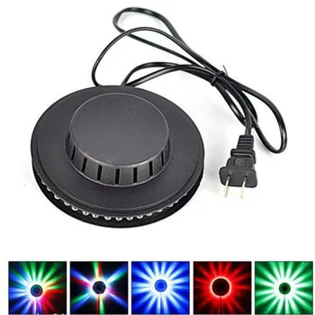 

Amazing UFO Portable Laser Stage lights 8w rgb 48 leds sound activated Sunflower led lighting wall lamp for KTV DJ Party Wedding