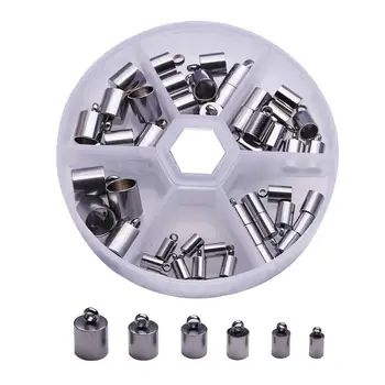 48 pcs/box Stainless Steel Crimp End Caps Multi-size Combination DIY Jewelry Findings Making Supplies Wholesale
48 pcs/box Stainless Steel Crimp End Caps Multi-size Combination DIY Jewelry Findings Making Supplies Wholesale
