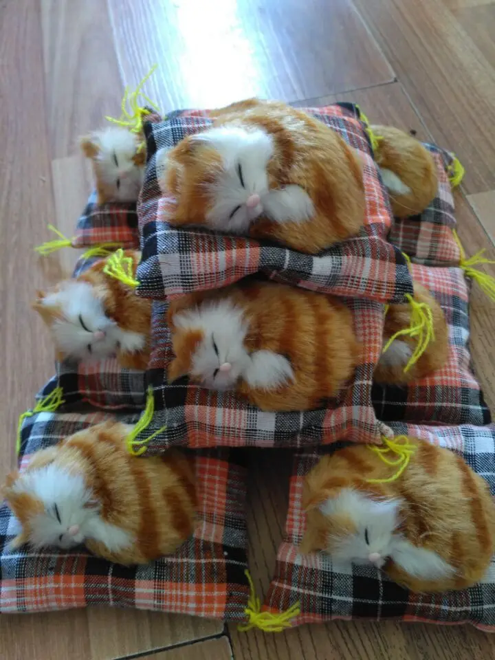 5 pieces a lot mini Simulation sleeping cats polyethylene&furs yellow cat models funny gift about 10cm
5 pieces a lot mini Simulation sleeping cats polyethylene&furs yellow cat models funny gift about 10cm