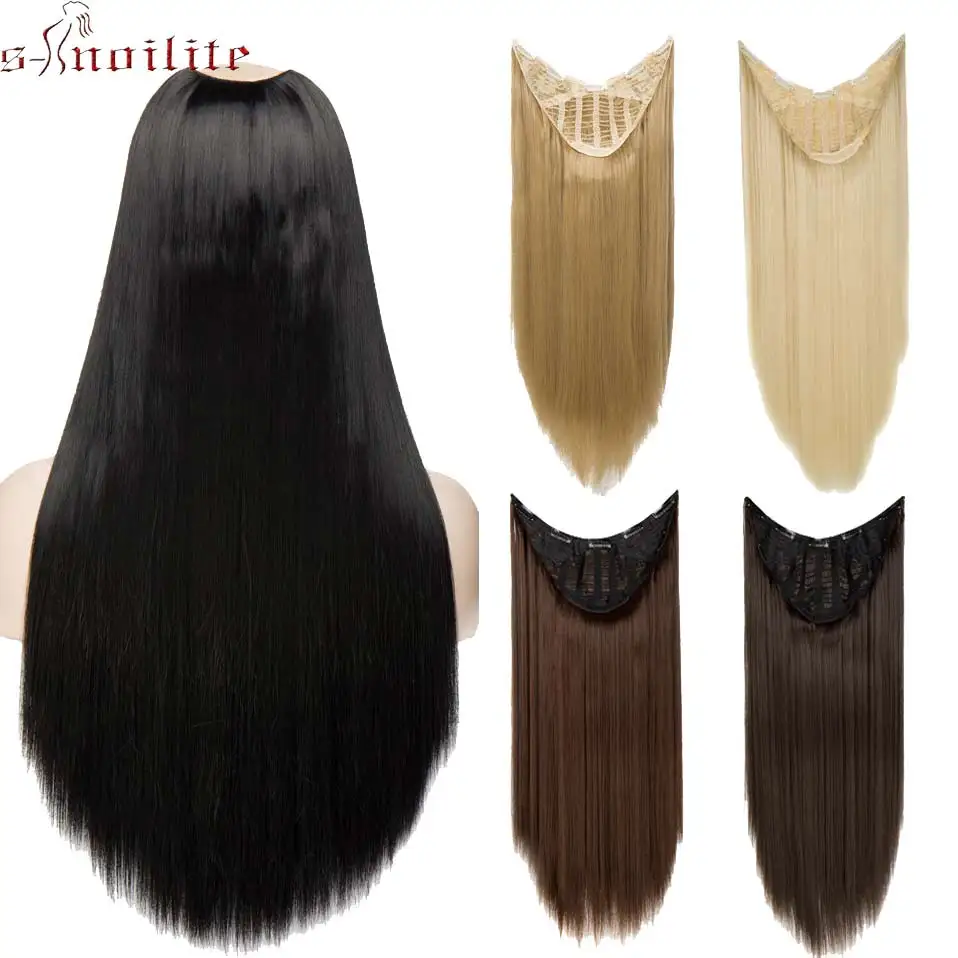 S-noilite 26" Brazilian Straight U Part Wig Hair Extension False Hair Long Natural Synthetic Hair for Women Middle Openning
S-noilite 26" Brazilian Straight U Part Wig Hair Extension False Hair Long Natural Synthetic Hair for Women Middle Openning