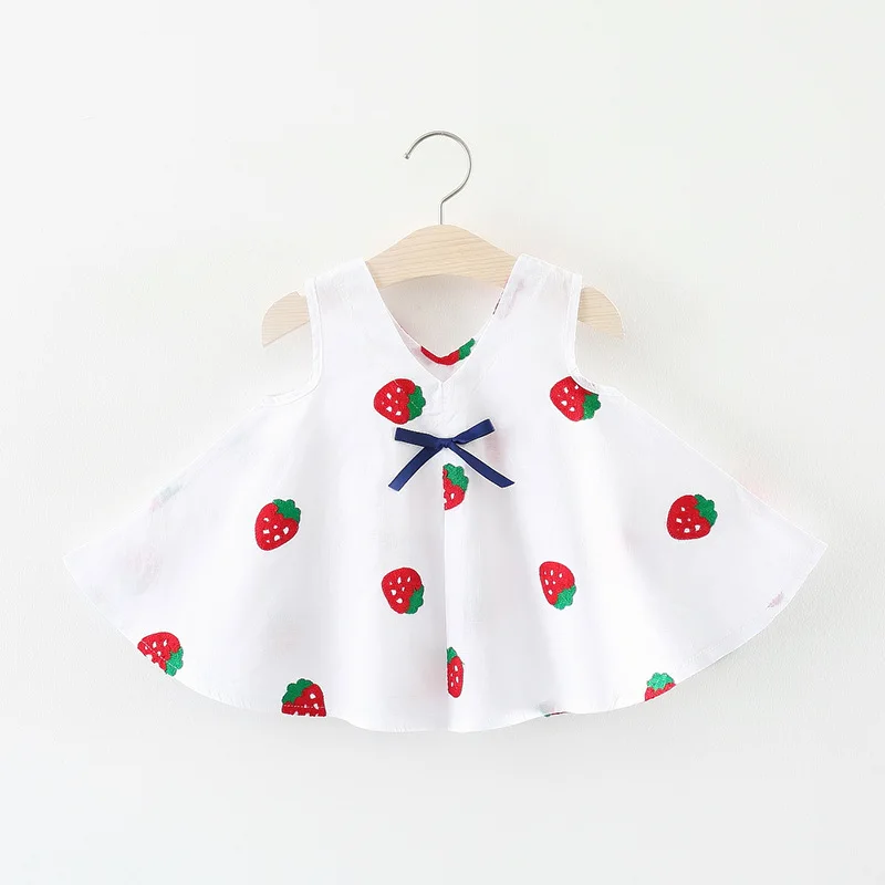 girls dress baby girl clothes Baby Strawberry A-character vest dress Baby dress 1
girls dress baby girl clothes Baby Strawberry A-character vest dress Baby dress 1