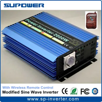 CE RoHS With Remote Control DC 12V 24V 36V 48V to AC 220V 120V Modified Sine Wave Power Inverter 2000W for Off Grid Solar System
CE RoHS With Remote Control DC 12V 24V 36V 48V to AC 220V 120V Modified Sine Wave Power Inverter 2000W for Off Grid Solar System