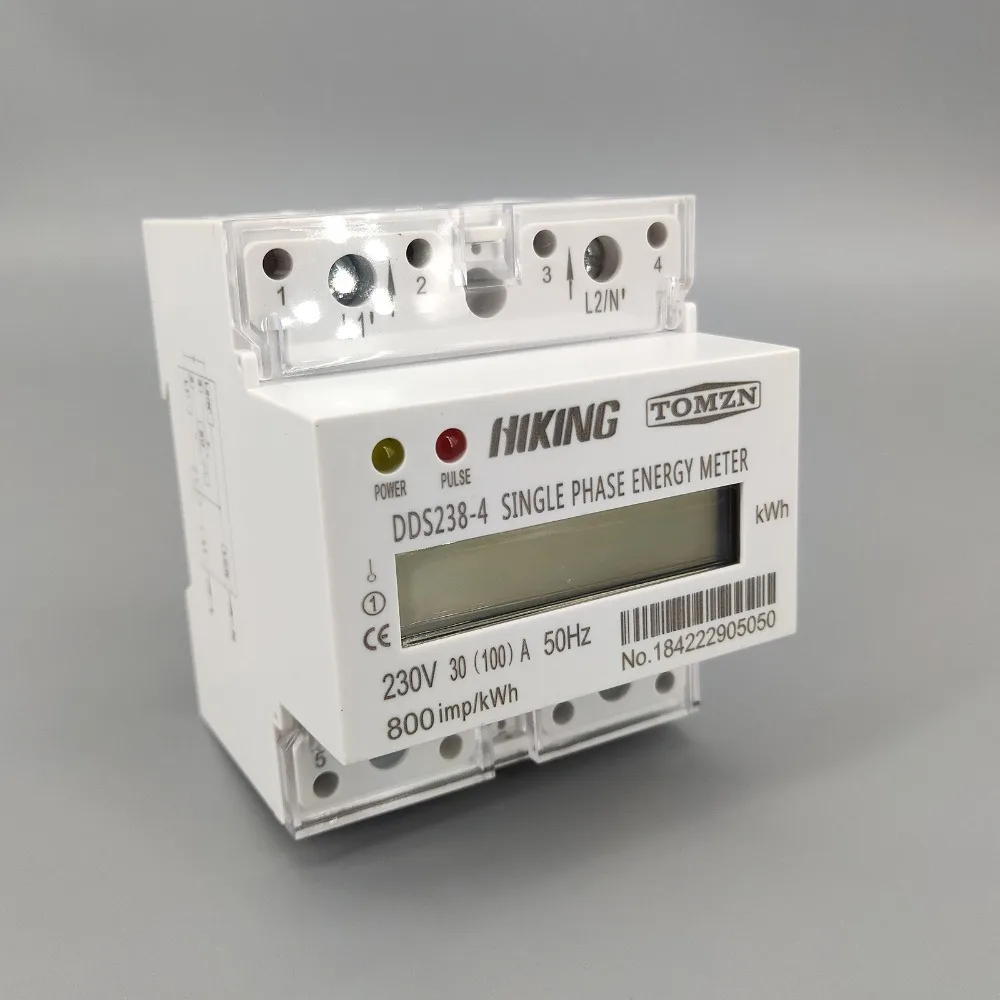 30(100)A 230V 50HZ max 100A Single phase Din rail KWH Watt hour din-rail energy meter LCD
30(100)A 230V 50HZ max 100A Single phase Din rail KWH Watt hour din-rail energy meter LCD