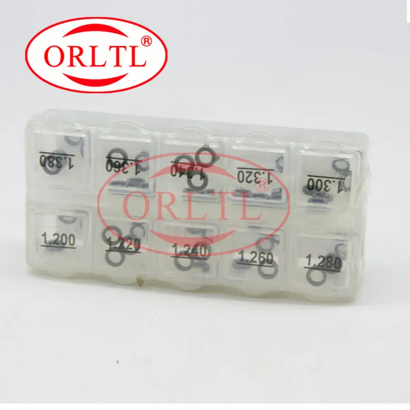 50 pcs B14 Nozzle Adjusting Washer Kit, Common Rail Injector Repair Spring Shim B14 Size: 1.40mm--1.58mm For Injector Adjusting
50 pcs B14 Nozzle Adjusting Washer Kit, Common Rail Injector Repair Spring Shim B14 Size: 1.40mm--1.58mm For Injector Adjusting