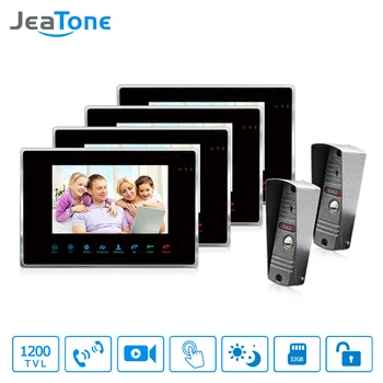 JeaTone 7 inch Wired Video Door Phone Video Intercom Hands-free Intercom System With Waterproof Outdoor IR Night Camera
JeaTone 7 inch Wired Video Door Phone Video Intercom Hands-free Intercom System With Waterproof Outdoor IR Night Camera