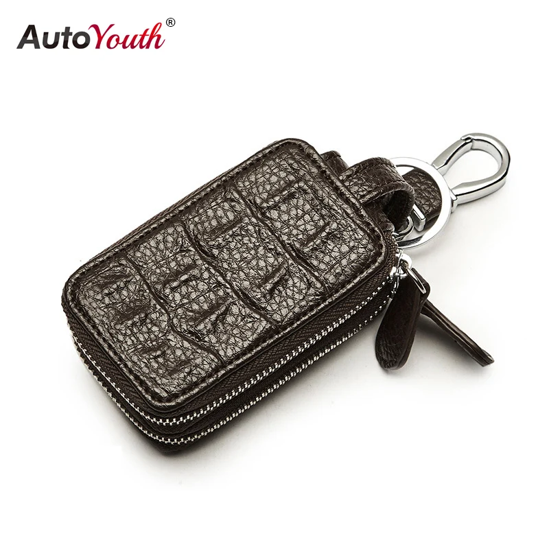 AUTOYOUTH Car Key Chain Case Key Holder Genuine Leather Key Wallet Large Capacity 2 Layers Crocodile Pattern Stowing Tidying
AUTOYOUTH Car Key Chain Case Key Holder Genuine Leather Key Wallet Large Capacity 2 Layers Crocodile Pattern Stowing Tidying