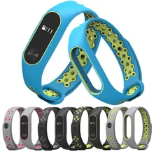 Mi Band 2 Strap wrist strap for Xiaomi mi band 2 sport Silicone Bracelet for xiaomi Mi band 2 smart watch bracelet accessories(China)