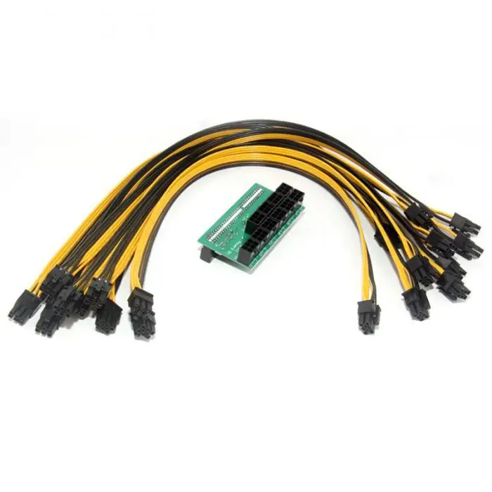 A Power Supply Breakout Board Adapter DPS-1200FB/QB + 50cm 6pin 10 Cable Kit for Ethereum BTC Antminer Miner Mining | Компьютеры и
