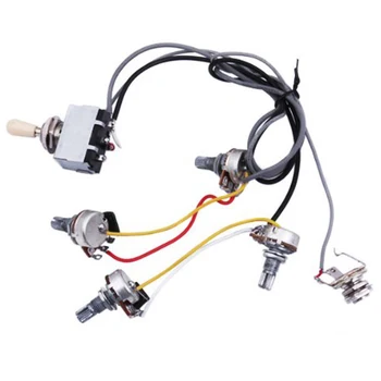 Guitar Wiring Harness Prewired 2 Volumes 2 Tones 4-500k Pots For LP Guitar
Guitar Wiring Harness Prewired 2 Volumes 2 Tones 4-500k Pots For LP Guitar
